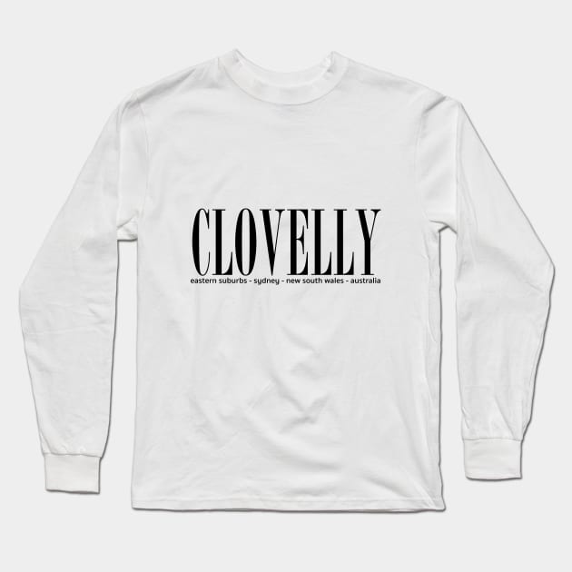 Clovelly Beach address Long Sleeve T-Shirt by downundershooter